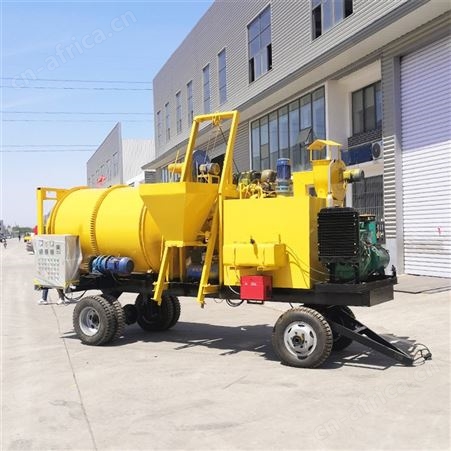 旧路翻新连续加热机 小型废旧沥青拌合机 全新牵引式灰土搅拌机