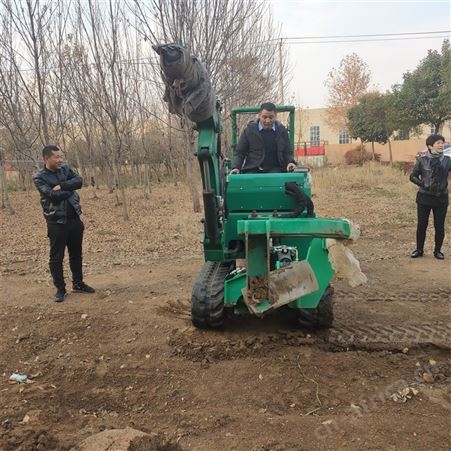 园林断根移栽起球机 林业用圆弧式移栽机 供应全新施肥种树挖树机