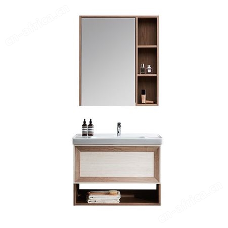 朗卡恩定制浴室柜组合 现代简约家用小户型挂墙式吊柜 洁具洗手台