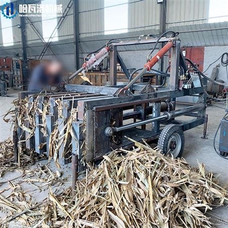 芦苇切断打捆机生产厂家 新疆芦苇方捆打包机视频