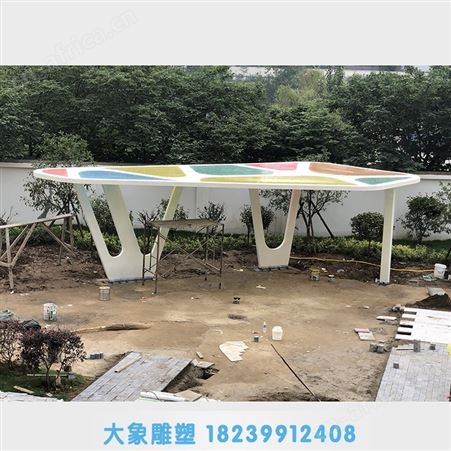 开封园林景观廊架定制 钢结构雕塑定制 钢结构廊架