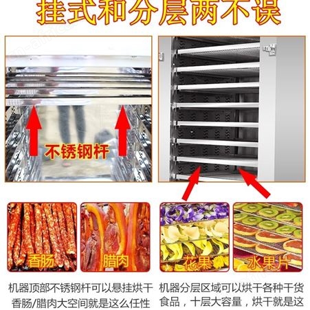 烘干机食品家用小型食品用大型商用香肠腊肠腊肉肉类全自动烘干箱