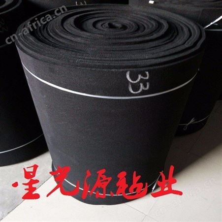 汽车背胶加硬起绒主地毯毛毡，后备箱垫卷材针刺毛毡