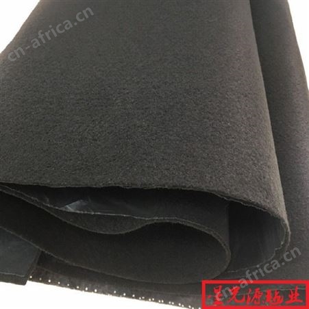 黑色阻燃无纺布，压缩机双面胶毛毡，阻燃隔音毛毡