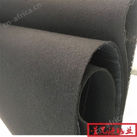 黑色阻燃无纺布，压缩机双面胶毛毡，阻燃隔音毛毡