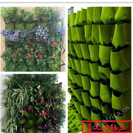 毛毡植物袋立体花盆壁挂式植树袋植树袋无纺布美植袋