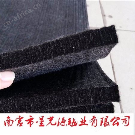 5MM厚1.5米宽黑色针刺毡，毛毡布， 针刺无纺布