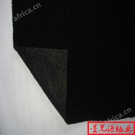 黑色针刺无纺布毛毡，隔音毛毡涤纶化纤面料