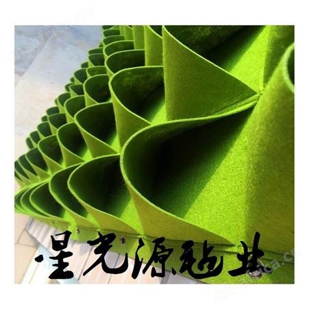 阳台墙体绿化袋毛毡植物袋， 育苗袋壁挂式无纺布毛毡种植袋