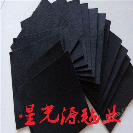 5MM厚1.5米宽黑色针刺毡，毛毡布， 针刺无纺布