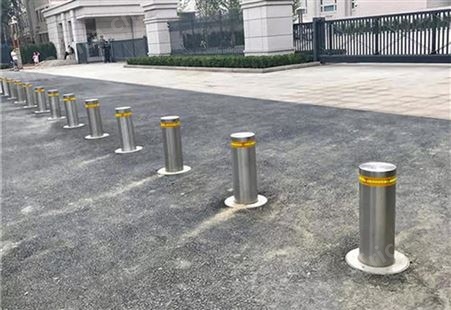 液压式电动小型升降柱 多用途马路遥控隔离桩 省时省力