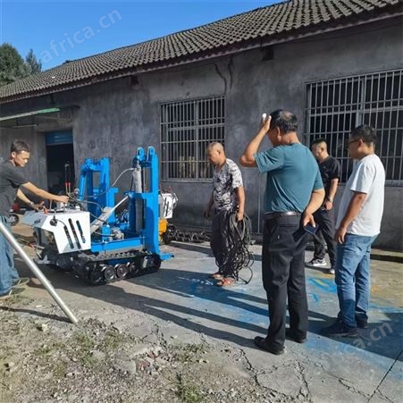 冲击式液压 多用途小型履带钻机 岩石破碎便携钻孔机