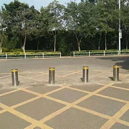 液压式电动小型升降柱 多用途马路遥控隔离桩 省时省力