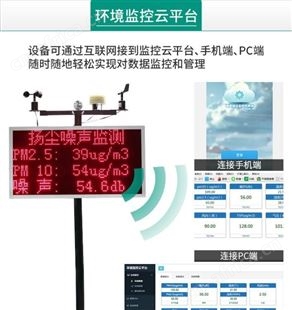 扬尘在线监测系统 pm2.5扬尘监测仪 工地扬尘监测 支持定制