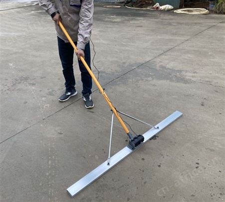 混凝土路面摊铺用锂电振平尺铺路专用振捣尺整平地面震平尺刮板尺