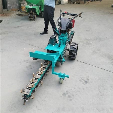 柴油管道电缆工程埋线下管开槽机开沟机农业果园水沟链条式挖沟机