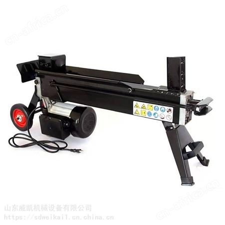 小型家用劈柴机 卧式劈木机 移动式电动液压劈木机