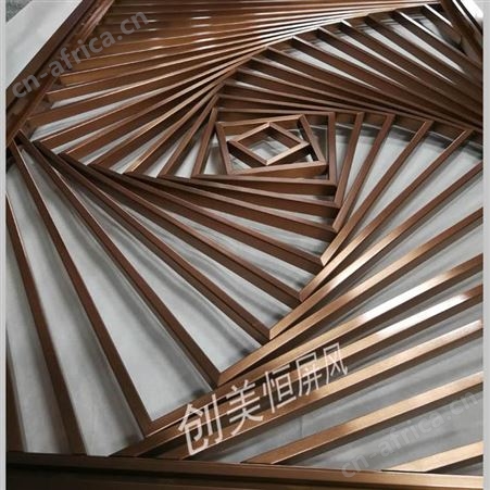 不锈钢玫瑰金屏风 仿古铜不锈钢屏风生产工艺