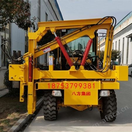 汇鑫厂家装载机式护栏打桩机 37kw打拔一体打桩机价格 936打拔钻护栏打桩机