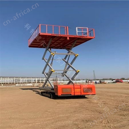 电动式履带高空作业平台 钢构工程履带高空作业平台厂家报价