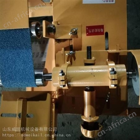 不锈钢磨口砂带机 小型砂带磨口机 楼梯扶手磨弧口机