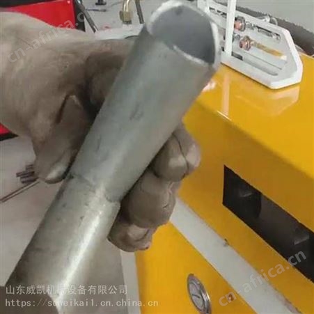 猪场护栏管液压冲弧机 3工位电动液压弧口机 数控管子液压切弧口机
