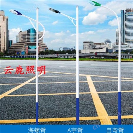 河南高杆路灯 新农村户外照明路灯 3-12米路灯定制