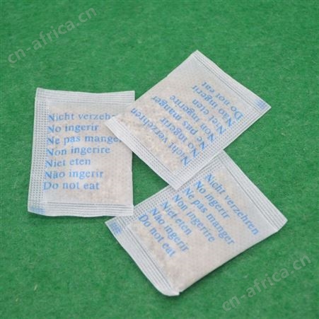 蓝色英文法文西班牙文印刷版面干燥剂 欧盟出口防霉防潮