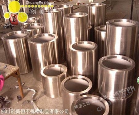 简约玫瑰金色不锈钢花盆 不锈钢花箱定做