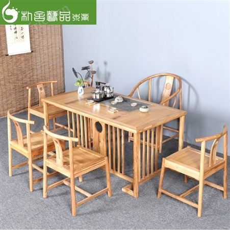 实木泡茶台 朴舍艺品 新中式泡茶桌 精致