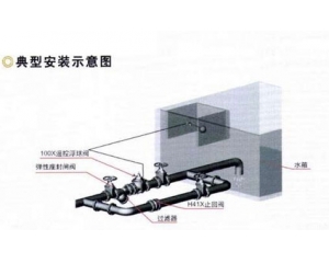 黄铜遥控浮球阀典型安装