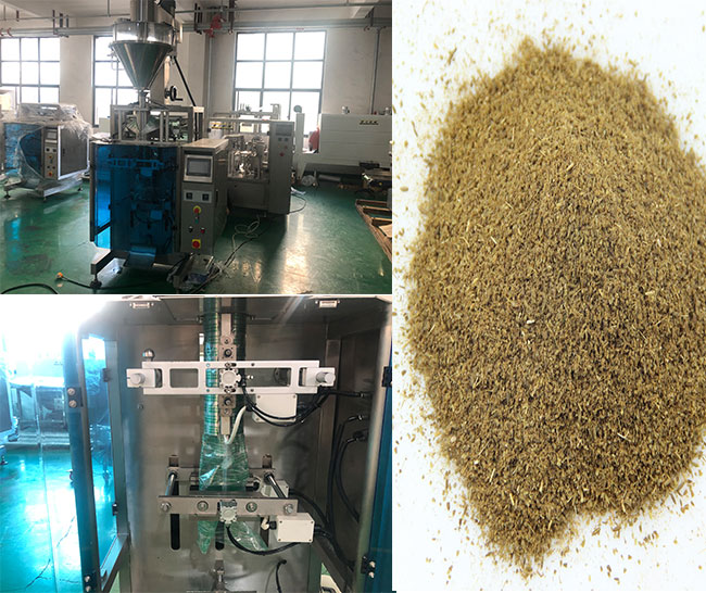 大型孜然粉调料包装机生产线实拍