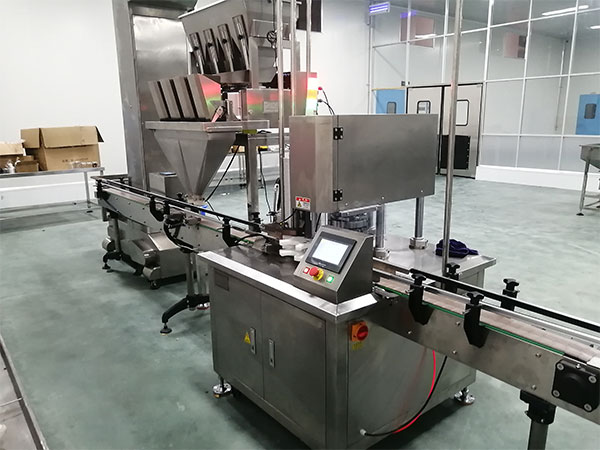 八角颗粒定量灌装机生产线展示